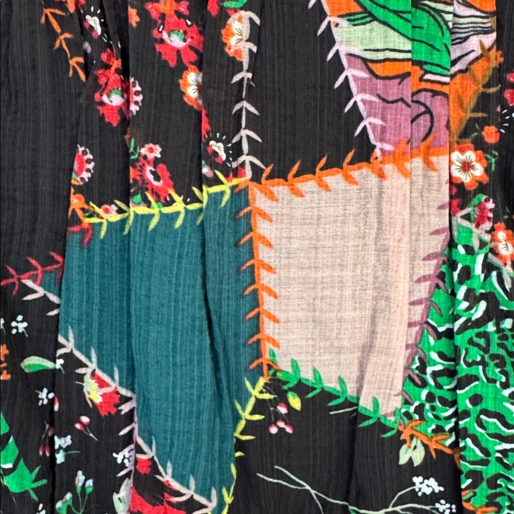 Fate Multicolor Patchwork Blouse - Picture 2 of 7